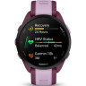 Смарт-часы GARMIN FORERUNNER 165 MUSIC, силиконовый ремешок ягодно-сиреневый 010-02863-33